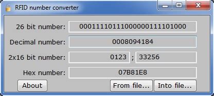 rfid card number converter